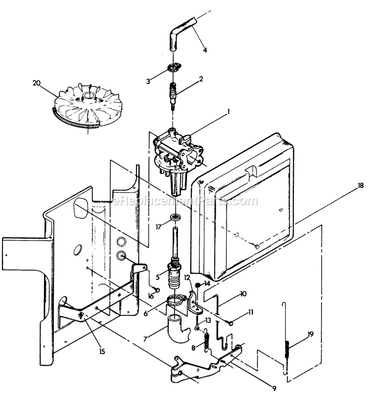 Generac 9007-6 5000w Hsb Generator Natural Gas Carburetor Diagram