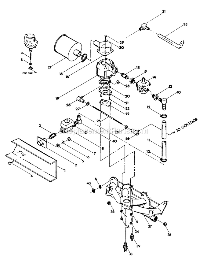 Generac 9112-6 10kw Stdby Standby Generator Carburetion System Diagram