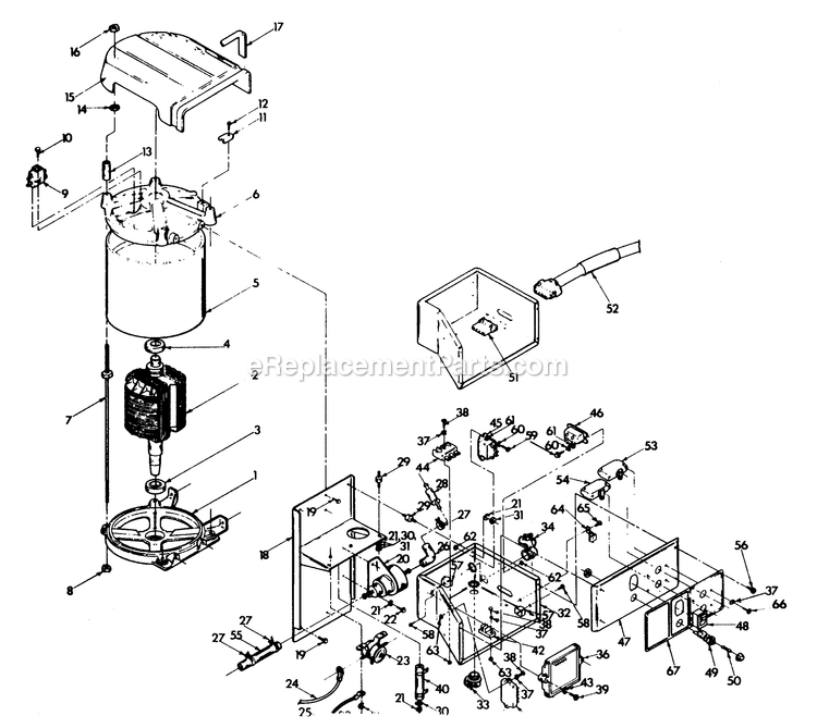 Generac 9119-0 Np45g Rv Gen Generator Generator And Panel Diagram