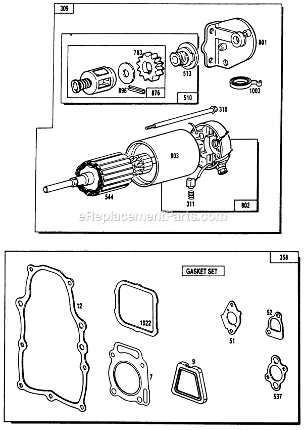 Generac 9119-1 Np45g Rv Gen Generator Engine Repair Parts (Part 2) Diagram
