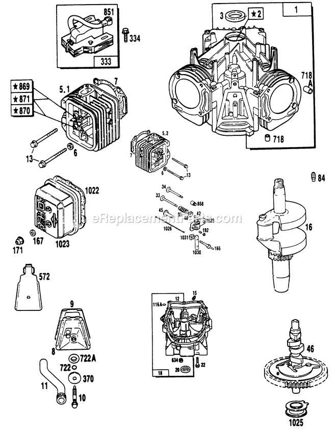 Generac 9127-0 Np45g Rv Gen Generator V-Twin Engine Parts (Part 2) Diagram