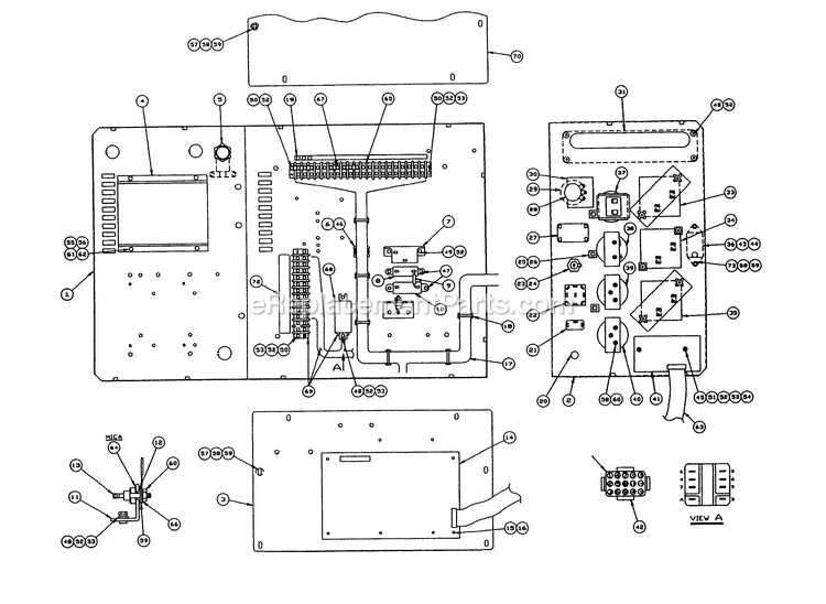 Generac 9303-5 40kw 5.0l Generator Voltage-Phase Selector Board (Part 2) Diagram