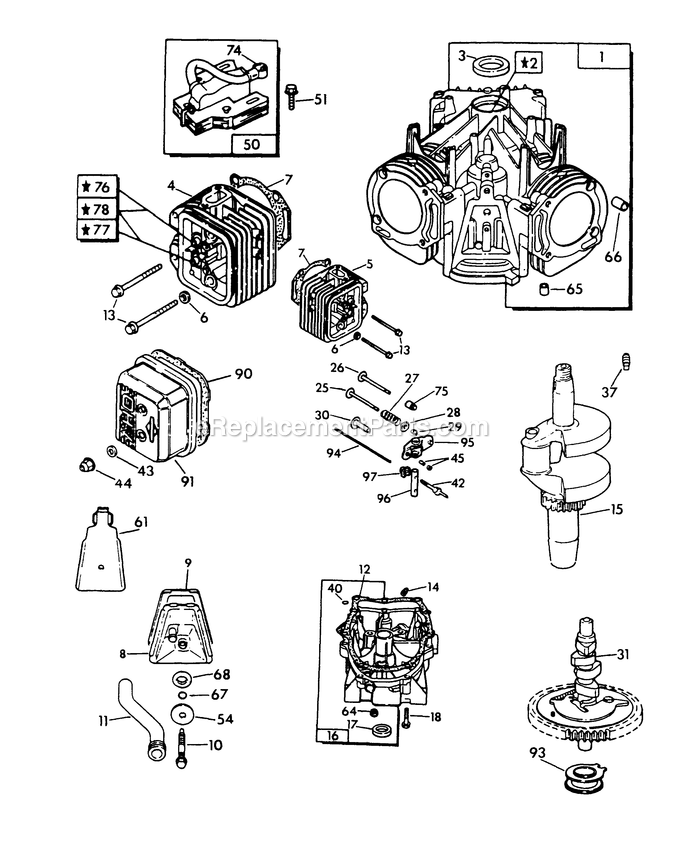 Generac 9508-0 Np52g Rv Gen Generator Engine Common Parts (2) Diagram