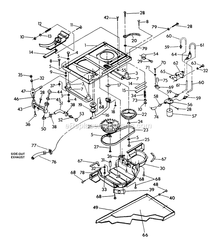 Generac 9508-1 Np52g Rv Gen Generator Base And Pulleys Diagram