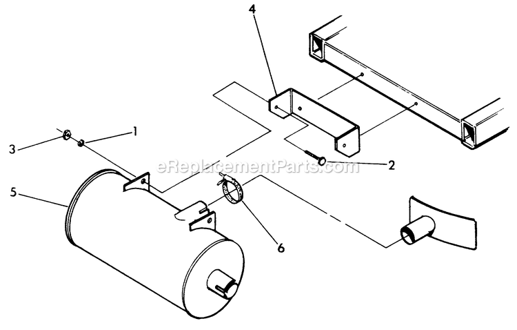 Generac 9508-1 Np52g Rv Gen Generator Exhaust Kit Diagram