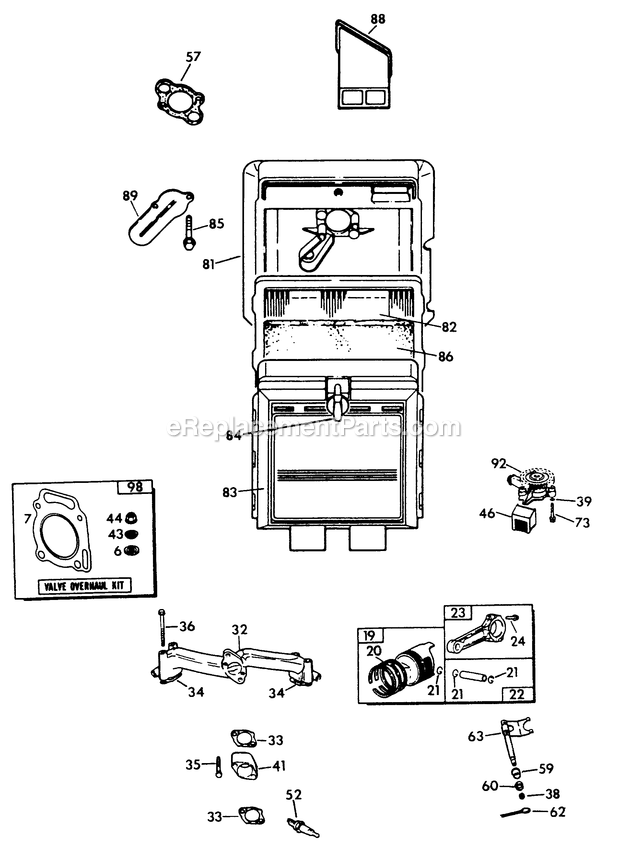 Generac 9508-1 Np52g Rv Gen Generator V-Twin Engine (Part 1) Diagram