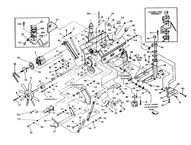Generac 9657-3 45kw 5.7l Generator Engine Parts (Part 1) Diagram