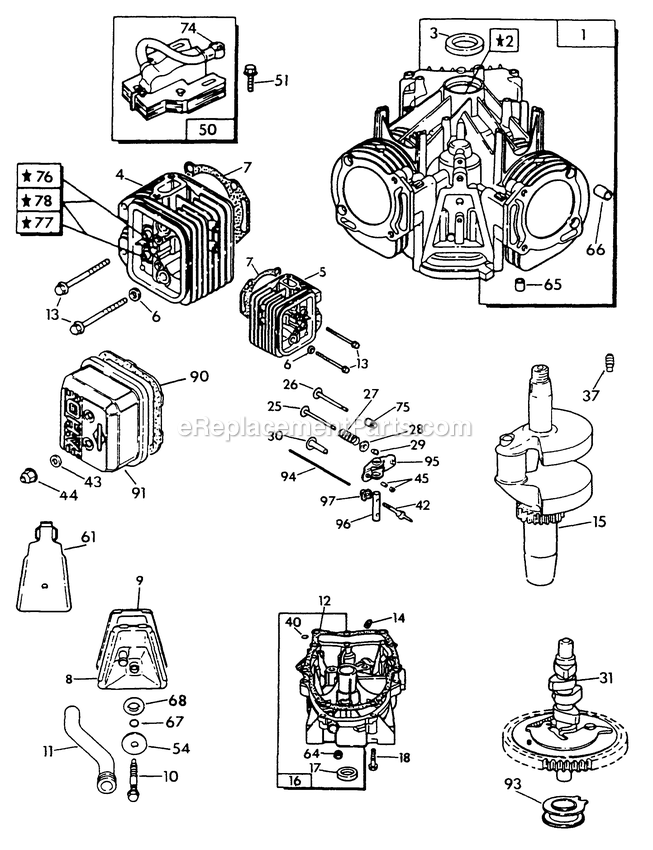 Generac 9677-0 Q70g Rv Gen Generator Engine Common Parts (2) Diagram