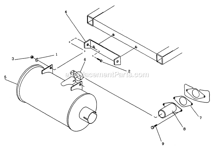 Generac 9677-2 Q70g Rv Generator Exhaust Muffler Diagram