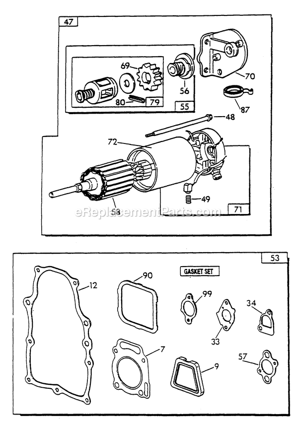 Generac 9677-3 Q70g Rv Generator Engine Common Parts (3) Diagram