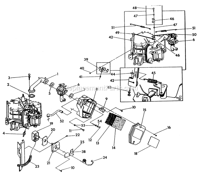 Generac 9840-1 Np50 Lpg Rv Generator Engine Accessories Diagram