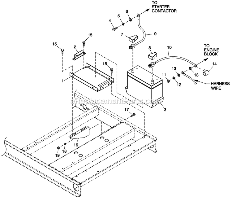 Generac BT06030ANSN (3808V29819 - 4308V30688)(2008) 60kw 3.0 120/240 1p Ng Stl Bry -10-22 Generator - Liquid Cooled Battery C4 Diagram