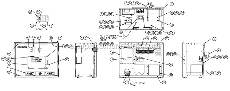 Generac BT06030ANSN (3808V29819 - 4308V30688)(2008) 60kw 3.0 120/240 1p Ng Stl Bry -10-22 Generator - Liquid Cooled R-200 3600 Rpm Duratec Diagram