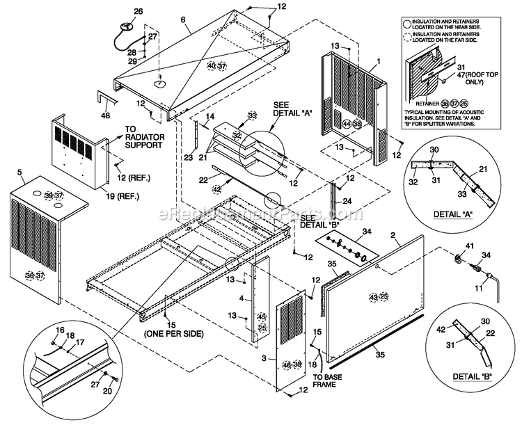 Generac BT06030AVSN (4107V24954 - 5207V25933)(2007) 60kw 3.0 120/240 1p Vp Stl Bry -12-17 Generator - Liquid Cooled Ev Enclosure C4 Pvt Lbl Diagram