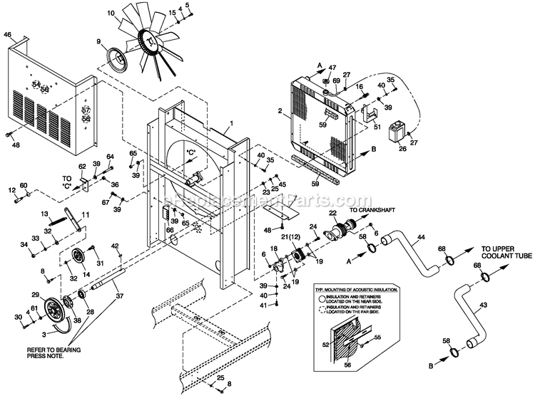 Generac BT06030AVSN (4506V20496 - 4606V21098)(2006) 60kw 3.0 120/240 1p Vp Stl Bry -11-16 Generator - Liquid Cooled Ev Cool Pkg 3.0l Diagram