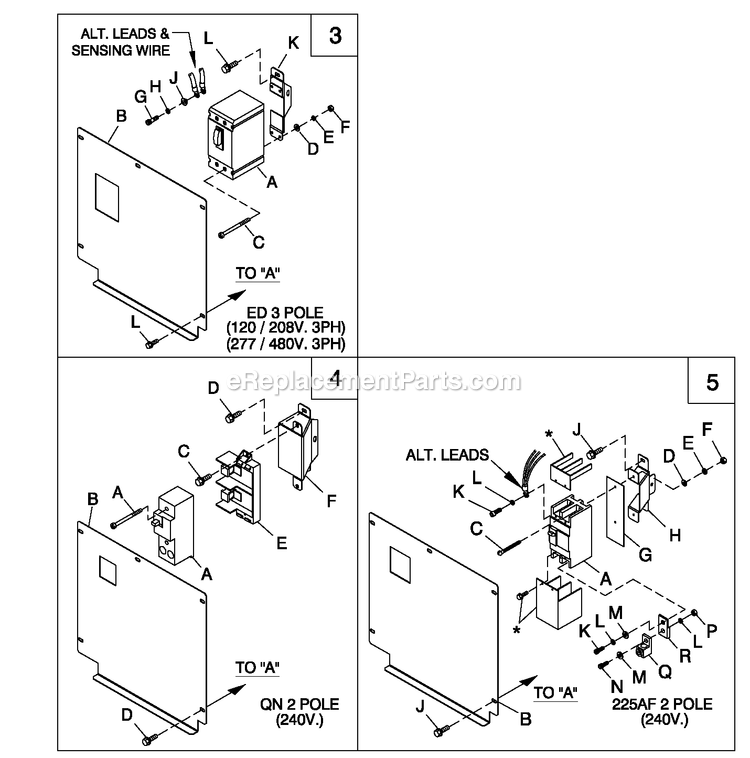 Generac CT02224ANAN (0209V31934 - 4309V38293)(2014) Obs 22kw 2.4 120/240 1p Ng Al -11-24 Generator - Liquid Cooled Connection Box C1 Cpl Diagram