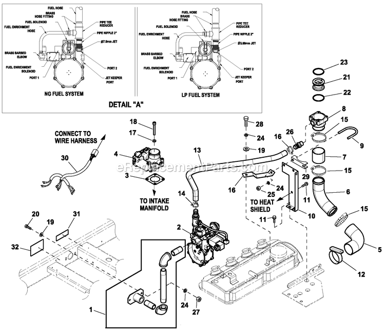 Generac CT03624GNAN (1909V35451)(2009) Obs 36kw 2.4 120/208 3p Ng Al -05-06 Generator Ev Fuel System Ng 2.4l G2 Turb Diagram