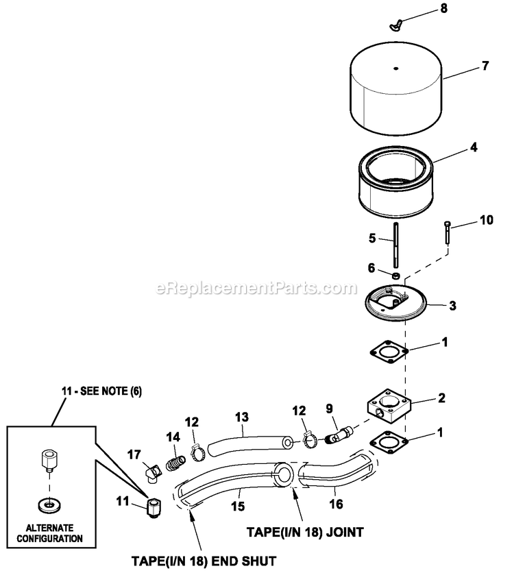 Generac CT03624GNAN (3509V37870)(2009) Obs 36kw 2.4 120/208 3p Ng Al -08-27 Generator Ev Air Cleaner 2.4l G2 Turbo Diagram