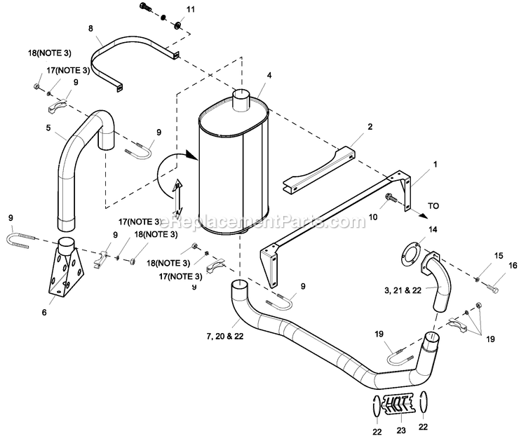 Generac CT03624GNAN (3509V37870)(2009) Obs 36kw 2.4 120/208 3p Ng Al -08-27 Generator Ev Muffler Exh 2.4l G2 Turbo Diagram