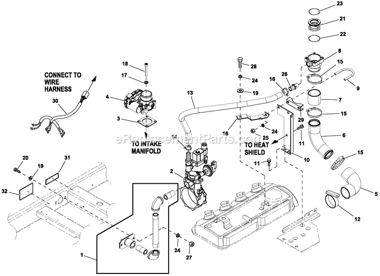 Generac CT03624GNAX (2310V40015)(2010) Obs 2.4 120/208 3p Ng Alum C -06-07 Generator Fuel System 2.4l 36kw Turbo Diagram