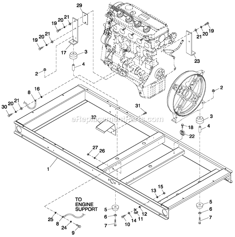 Generac CT03624GNAX (2310V40015)(2010) Obs 2.4 120/208 3p Ng Alum C -06-07 Generator Mounting Base 2.4l C2 Diagram