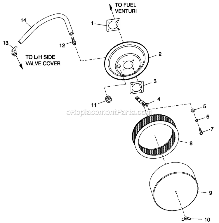 Generac CT06030ANAN (1808V27725 - 3806V20150)(2008) Obs 3.0 120/240 1p Ng Al Car -04-25 Generator - Liquid Cooled Ev Air Cleaner 3.0l G3 Diagram