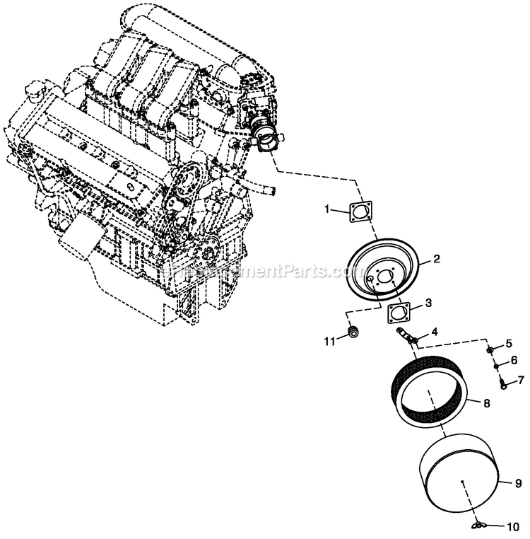 Generac CT06030ANAN (1808V27725 - 3806V20150)(2008) Obs 3.0 120/240 1p Ng Al Car -04-25 Generator - Liquid Cooled Ev Air Cleaner C4 Diagram