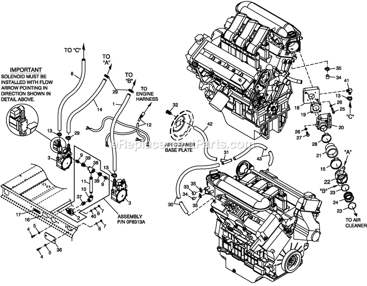 Generac CT06030ANAN (1808V27725 - 3806V20150)(2008) Obs 3.0 120/240 1p Ng Al Car -04-25 Generator - Liquid Cooled Fuel Nat . Gas C4 Diagram