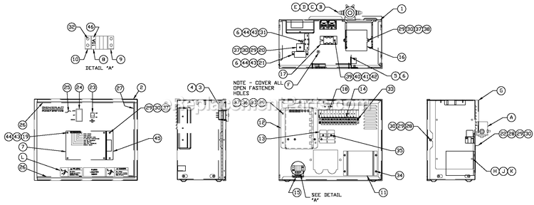 Generac CT06030ANAN (1808V27725 - 3806V20150)(2008) Obs 3.0 120/240 1p Ng Al Car -04-25 Generator - Liquid Cooled R-200 3600 Rpm Duratec Diagram