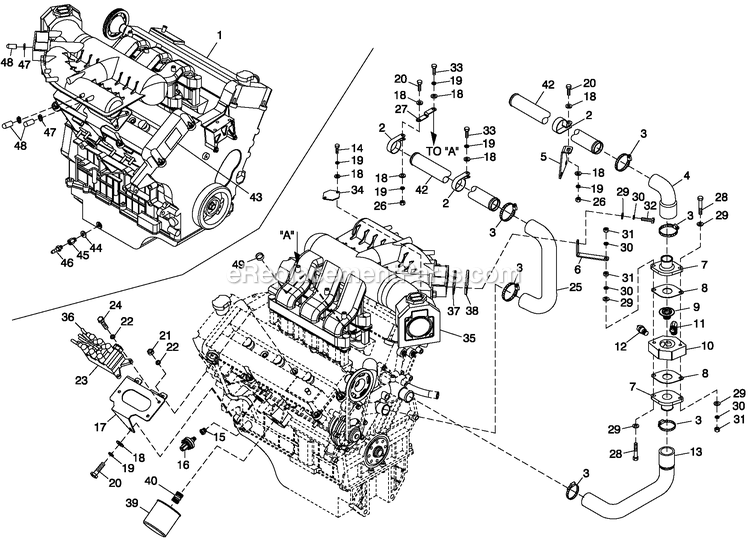 Generac CT06030ANAN (1907V23210 - 4807V25565)(2007) Obs 3.0 120/240 1p Ng Al Car -11-21 Generator - Liquid Cooled Engine Make 3.0l G3 Diagram