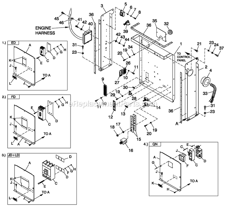 Generac CT06030ANSN (0508V27088)(2008) Obs 3.0 120/240 1p Ng Stl Car -02-04 Generator - Liquid Cooled Cpl C2 And C4 Flex Hsb Diagram