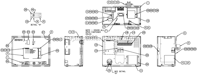 Generac CT06030AVAN (1808V27726 - 3806V20153)(2008) Obs 3.0 120/240 1p Vp Al Car -05-09 Generator - Liquid Cooled R-200 3600 Rpm Duratec Diagram
