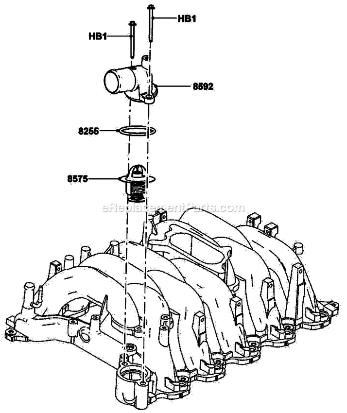 Generac CT07068ANAN (3009V36817)(2009) Obs 70kw 6.8 120/240 1p Ng Al -07-21 Generator - Liquid Cooled Gas Engine Thermostat Diagram