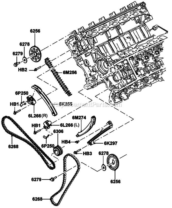 Generac CT07068ANAN (3009V36817)(2009) Obs 70kw 6.8 120/240 1p Ng Al -07-21 Generator - Liquid Cooled Gas Engine Timing Gears Diagram