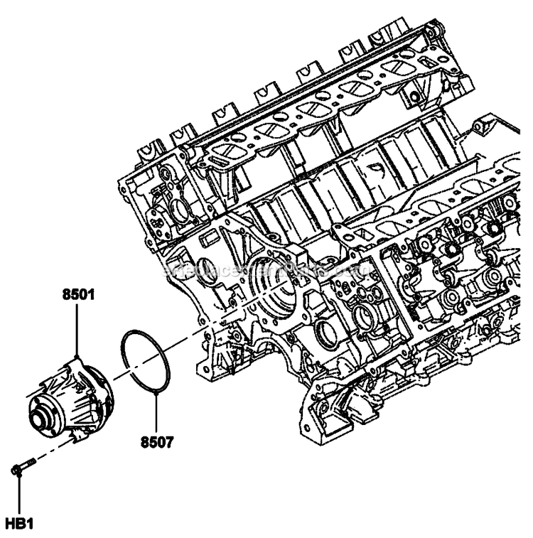 Generac CT07068ANAN (3009V36817)(2009) Obs 70kw 6.8 120/240 1p Ng Al -07-21 Generator - Liquid Cooled Gas Engine Water Pump Diagram