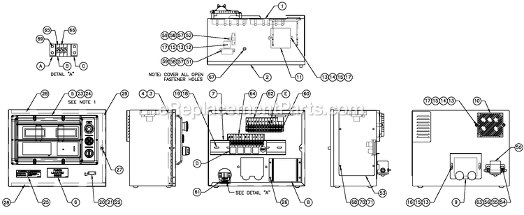 Generac CT07068ANAN (3009V36817)(2009) Obs 70kw 6.8 120/240 1p Ng Al -07-21 Generator - Liquid Cooled H Panel 2a Battery Charger Diagram