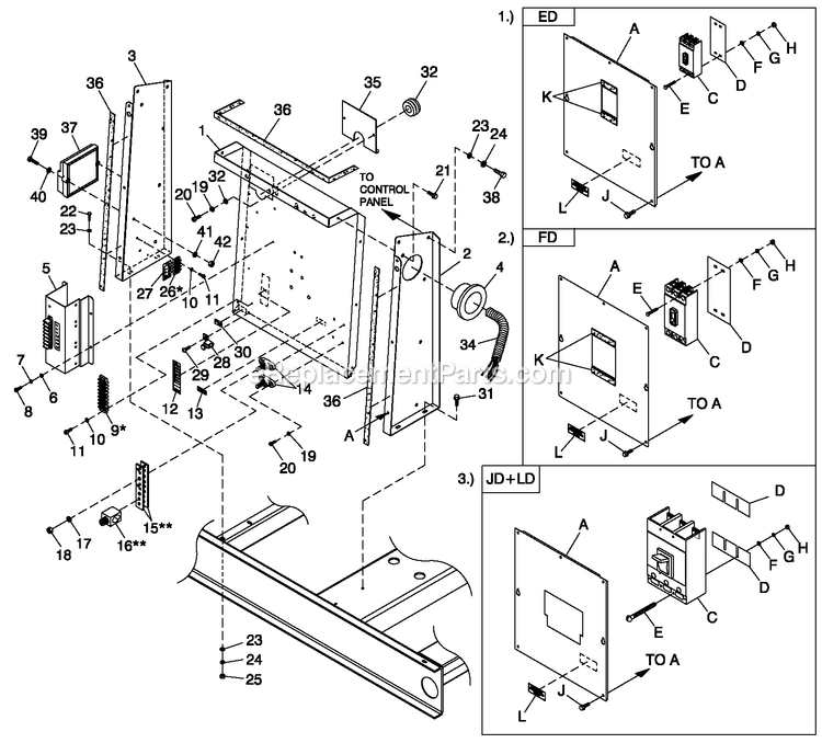 Generac CT07068ANAN (3009V36817)(2009) Obs 70kw 6.8 120/240 1p Ng Al -07-21 Generator - Liquid Cooled Cpl C3 H Control Diagram