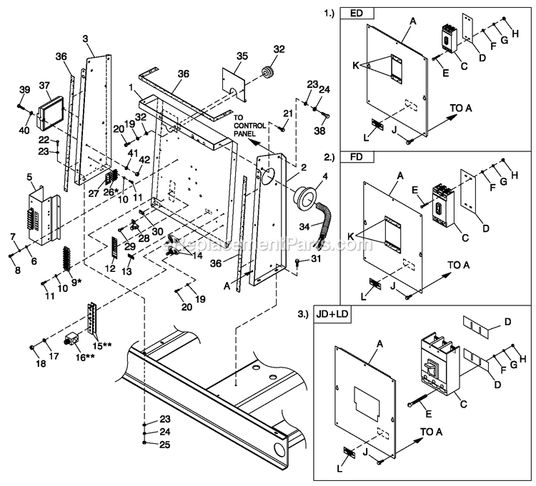 Generac CT07068ANAN (3009V36817)(2009) Obs 70kw 6.8 120/240 1p Ng Al -07-21 Generator - Liquid Cooled Cpl C3 H Control Diagram