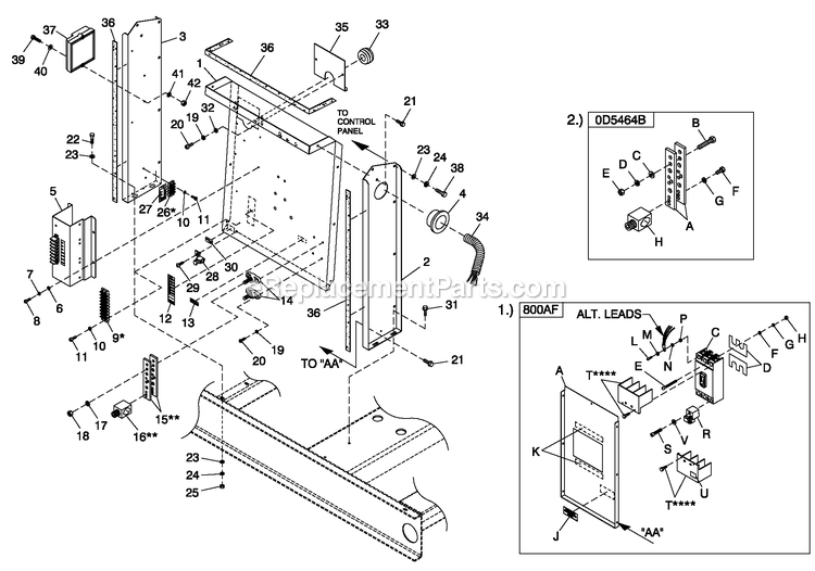 Generac CT15068AVSN (0208V26024)(2008) Obs 150kw 6.8 120/240 1p Vp St -01-17 Generator - Liquid Cooled Ev Cb Conn H Panel Cpl C5 Diagram