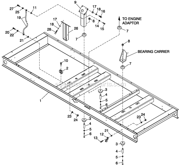 Generac CT15068AVSN (0208V26024)(2008) Obs 150kw 6.8 120/240 1p Vp St -01-17 Generator - Liquid Cooled Mounting Base 6.8l 150kw Diagram