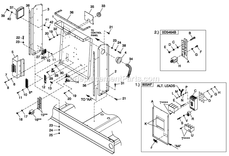 Generac CT15068AVSN (0208V26024)(2008) Obs 150kw 6.8 120/240 1p Vp St -01-17 Generator - Liquid Cooled Cpl C3 H Control Diagram