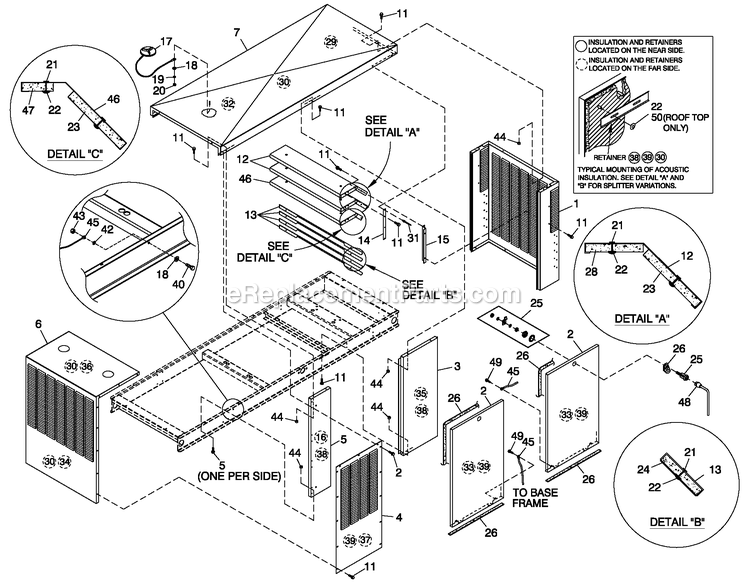 Generac CT15068AVSN (0208V26024)(2008) Obs 150kw 6.8 120/240 1p Vp St -01-17 Generator - Liquid Cooled Enclosure C5 Parts Lbl Diagram