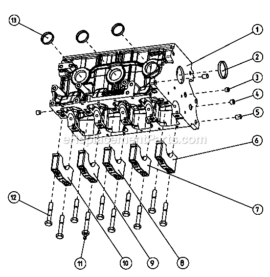 Generac EG02515GNSX (3000034515)(2016) 25kw 1.5l 120/208 3p Ng Stl -01-21 Generator Gas Engine Cylinder Block Diagram