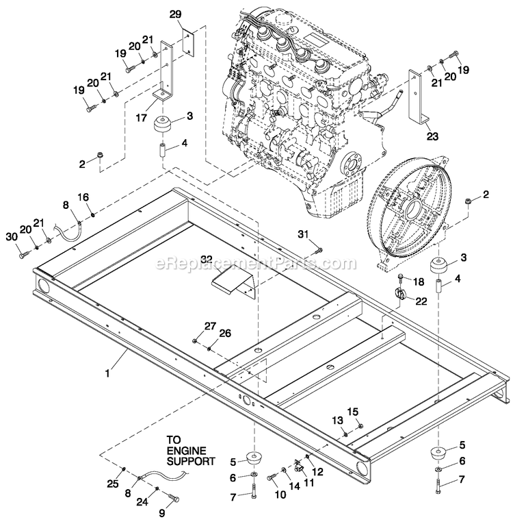 Generac ET04524GNSC (6477884 - 6633227)(2011) Obs 45kw 2.4 120/208 3p Ng St -09-30 Generator Mounting Base 2.4l C2 Diagram