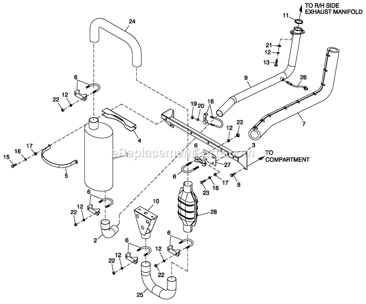 Generac ET04524GNSC (6477884 - 6633227)(2011) Obs 45kw 2.4 120/208 3p Ng St -09-30 Generator Muffler Exhaust 2.4l G2 Emissions Diagram