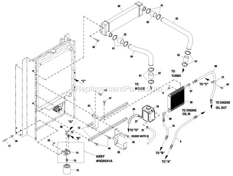 Generac ET06024KNSX (5959464 - 6152116)(2010) Obs 60kw 2.4 277/480 3p Ng St -10-27 Generator C2 Cooling Sytem And Fan Drive (2) Diagram