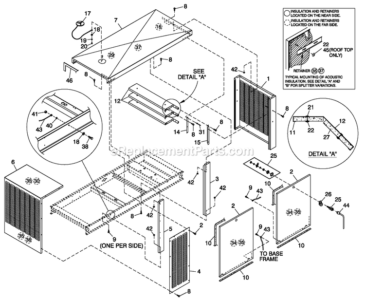 Generac ET07068ANAN (5713896 - 5713897)(2009) Obs 70kw 6.8 120/240 1p Ng Al -11-19 Generator - Liquid Cooled Enclosure C3 Diagram