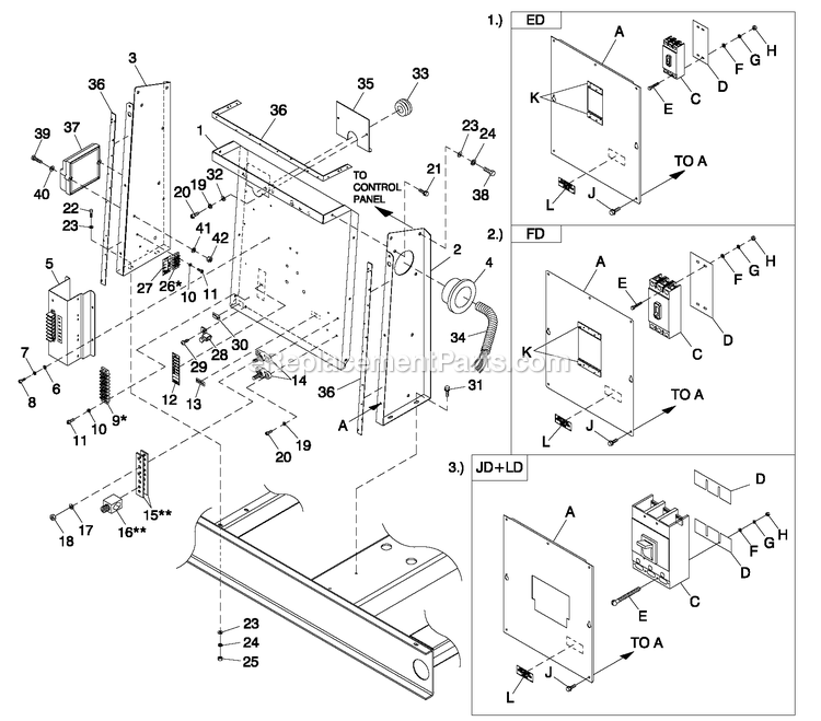 Generac ET07068ANAN (6079276)(2010) Obs 70kw 6.8 120/240 1p Ng Al -08-18 Generator - Liquid Cooled Cpl C3 H Control Diagram