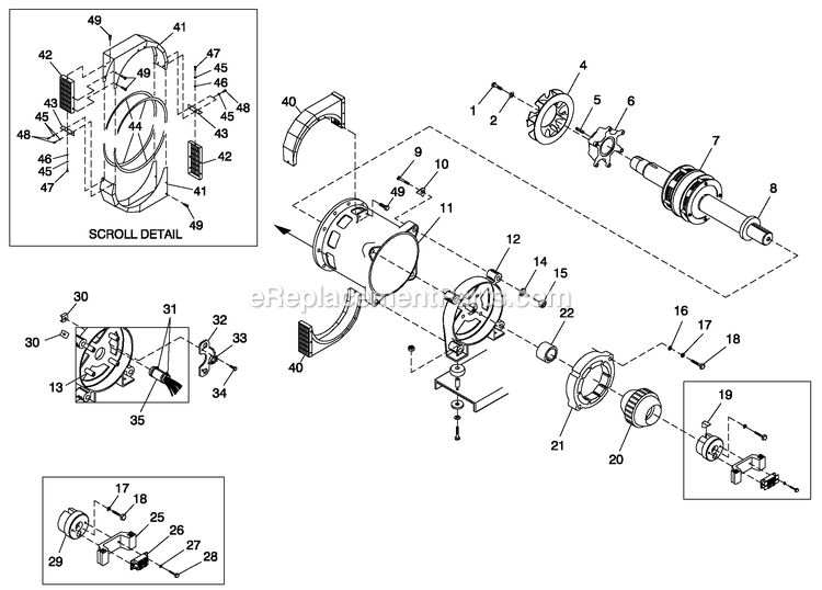 Generac ET10068ANSY (5981014 - 6136191)(2010) Obs 100kw 6.8 120/240 1p Ng St -10-08 Generator - Liquid Cooled Ev Alternator Cpl Gb Diagram