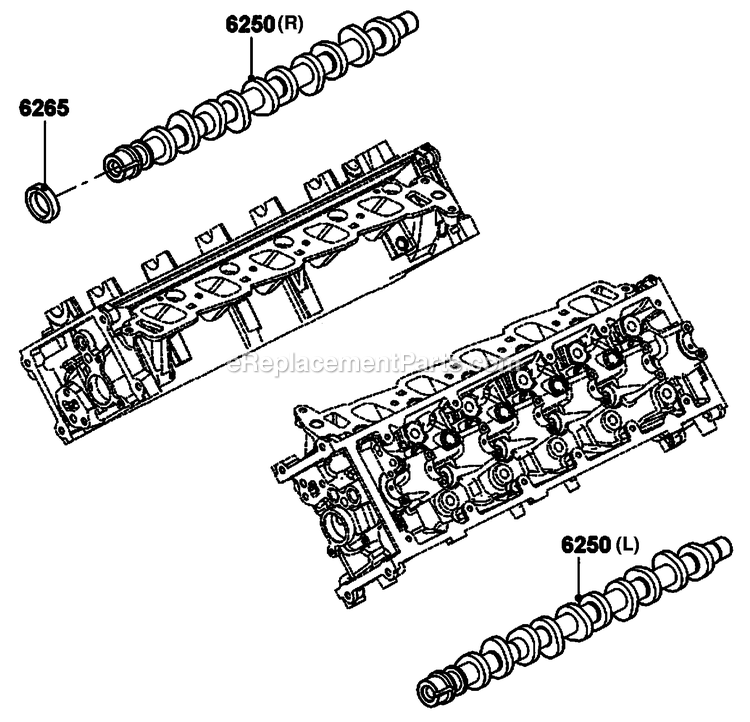 Generac ET10068ANSY (5981014 - 6136191)(2010) Obs 100kw 6.8 120/240 1p Ng St -10-08 Generator - Liquid Cooled Gas Engine Camshaft Diagram